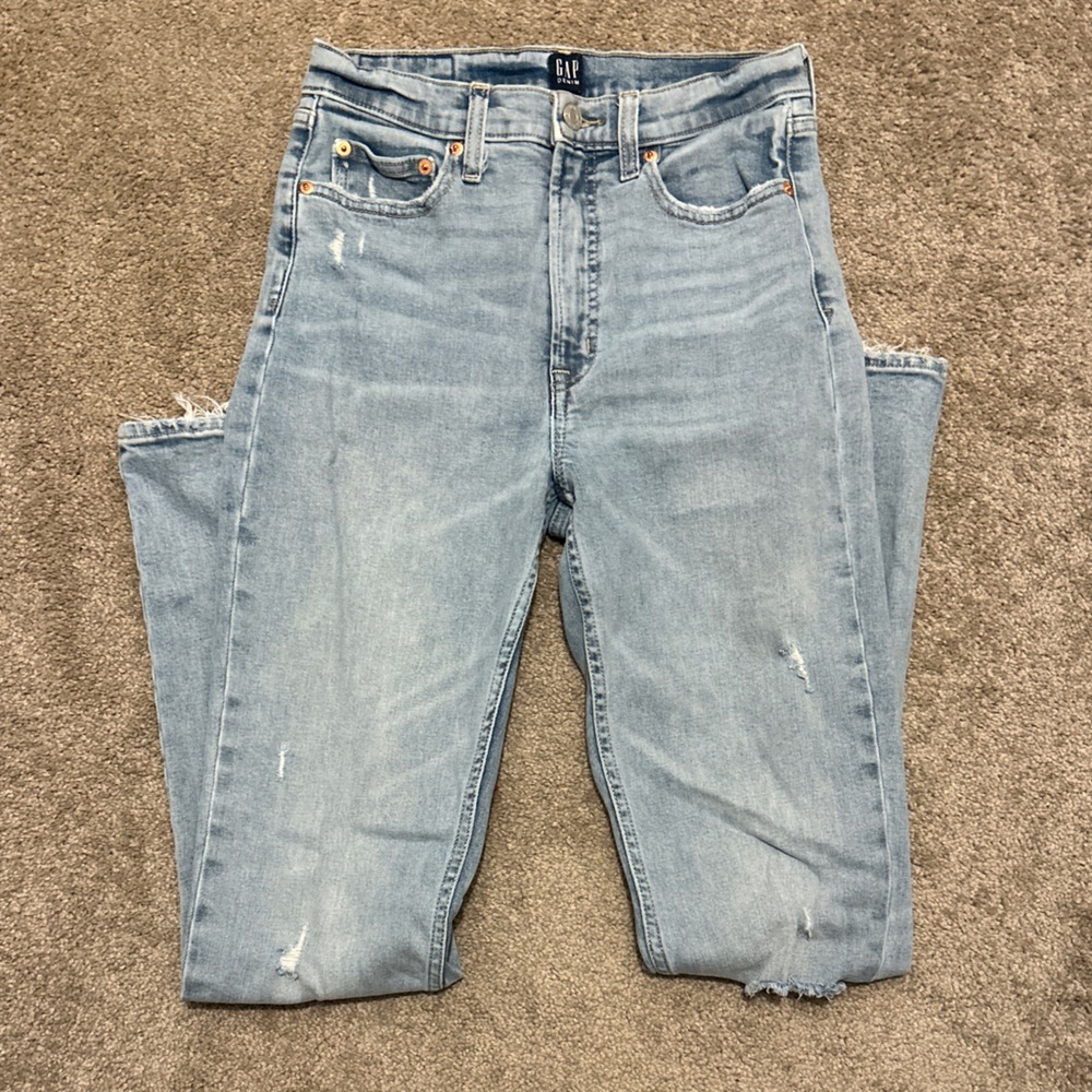 GAP lightly distressed jeans